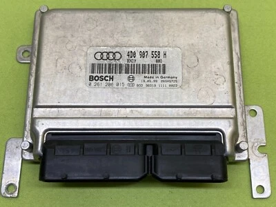 Audi S6 C5 A8 4.2 Petrol Engine Control Module Unit Bosch 4d0907558h 0261206015 Foto 1 de 4