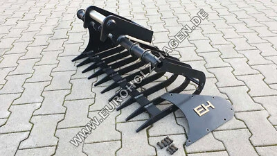 EH Harke Sieblöffel passend Lehnhoff MS01 800 mm Wurzelrechen Bagger bis 1,5 t - Bild 1 von 4