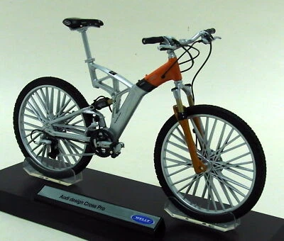 Welly 1/10 Scale - Audi Design Cross Pro Diecast Plastic Model Bicycle and Stand - Image 1 of 4