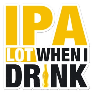 IPA Biergetränk, Vinyl Aufkleber Aufkleber, drinnen draußen, 3 Größen, #11931 - Bild 1 von 1