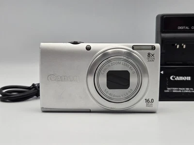 [N.MINT] Canon PowerShot A4000 IS Silver Fotocamera digitale compatta dal Gia... - Immagine 1 di 4
