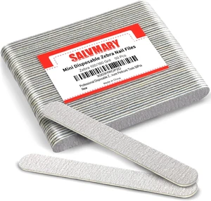 Professionelle Einweg Zebra Nagelfeilen 100/180 Körnung 5" doppelseitig Emery Wildschwein - Bild 1 von 12