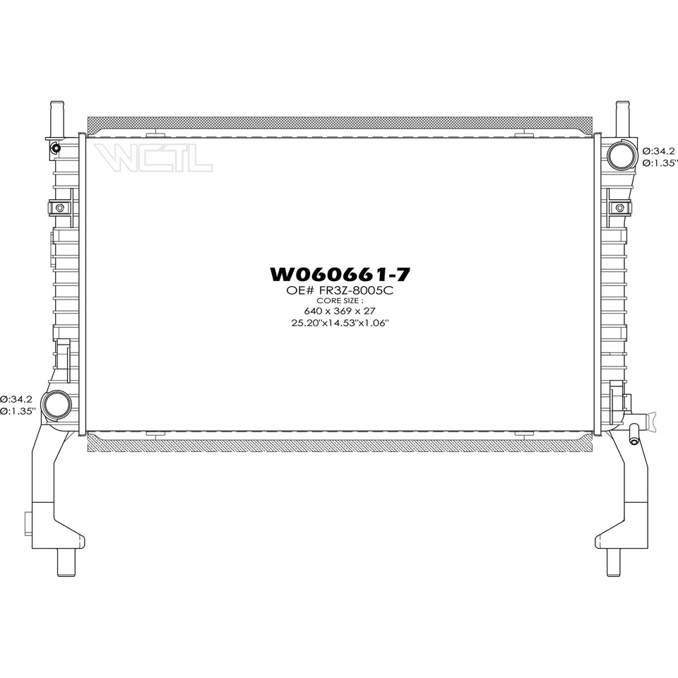 Nuevo radiador premium para Ford Mustang 2015-2017 FR3Z8005F Foto 1 de 1