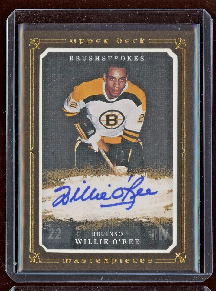 2008-09 UD Masterpieces Brushstrokes Brown #MBWO Willie O'Ree - Image 1 of 2