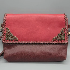 Firenze Bella "Miah" kleine Umhängetasche aus Leder mit Peitschengenähten und abnehmbarem Riemen - Bild 1 von 20