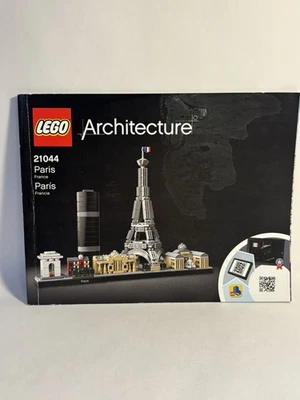 2019 LEGO Architecture 21044 Paris France Instruction Manual ONLY *No Blocks” - Image 1 of 4
