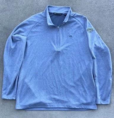 Camisa Travis Mathew Para Hombres XL Golf 1/4 Cremallera Pullover Rendimiento Elastizada LA Kings Foto 1 de 4