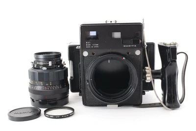 [Exc +5] Cámara fotográfica Mamiya Press + lente sekor P 127 mm f4,7 Pola trasera de JAPÓN Foto 1 de 4