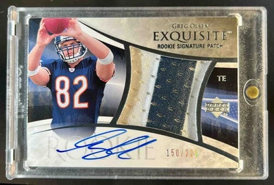 2007 Upper Deck Exquisite Collection Greg Olsen RC Rookie Patch Auto #/225 Bears - Image 1 of 2