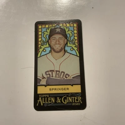 2020 Allen & Ginter Stained Glass George Springer #12 Only 25 Made A&G - Image 1 of 2