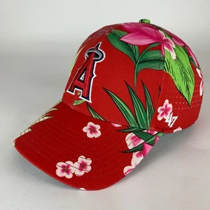 Los Angeles Angels MLB Red 47 Brand Hawaiian Hitch Snapback Hat - Picture 1 of 6