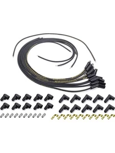 Moroso Spark Plug Wire Set Mag-Tune Spiral Core 8.0 mm Black 135 Degree (9882M) - Picture 1 of 12