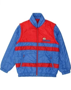 PAPAYA wattierte Herrenjacke UK 40 Large blau Colourblock Polyamid AS03 - Bild 1 von 5