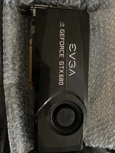 EVGA NVIDIA GeForce GTX680 2GB DVP HDMI DP PCI-E Video Graphics Card - Picture 1 of 3