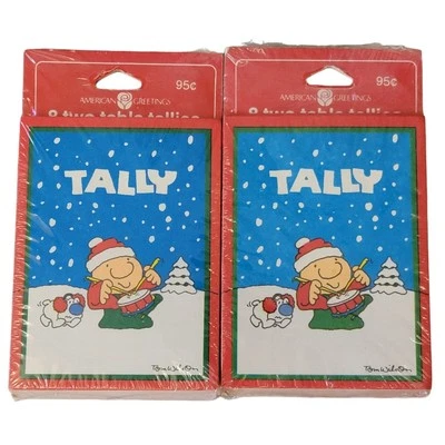 VTG 80s Ziggy Bridge Table Tally Cards 2 Pkgs American Greetings Christmas Game - Image 1 of 4