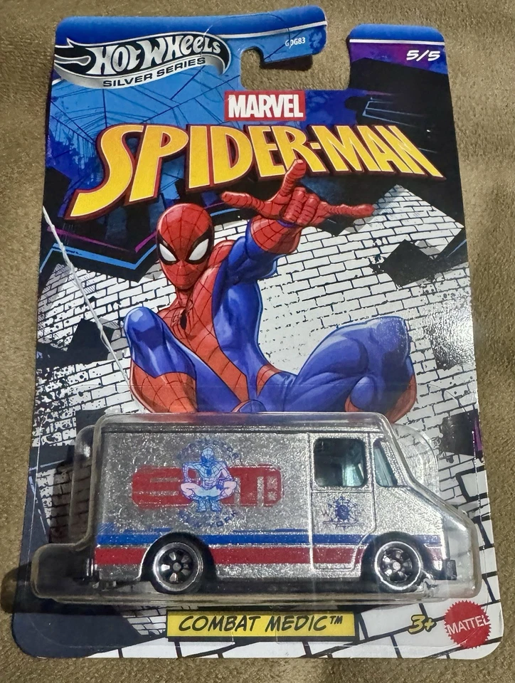 Hot Wheels Silver Series 2026 Spider-Man Combat Medic NUEVO Chase 5/5 Diecast Foto 1 de 1