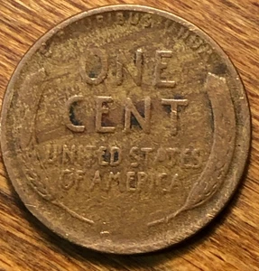1941 Lincoln Wheat Cent Woody Wood Grain Improper Alloy Mix Error Coin - Picture 1 of 4