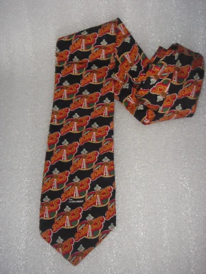 Corbata Seattle Super Sonics NBA para hombre negra 100 % seda hecha en EE. UU. logotipo clásico Foto 1 de 3