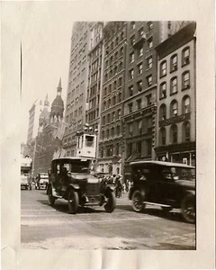 TEMPLO JUDAICA EMANUEL 5a AVE. Y CALLE 42, NUEVA YORK - FOTO ANTIGUA ORIGINAL - Imagen 1 de 1