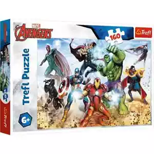 Avengers puzzle 160 pezzi Marvel bambini Iron Man Hulk Thor Black Panther - Foto 1 di 7