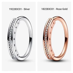*New Authentic* Pandora Signature I-D Pavé Ring- 192283C01, 182283C01 - Picture 1 of 14