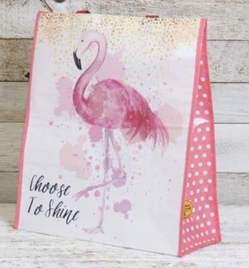 Cracker Barrel Shopping Tote Shopping Bag With Pink Flamingo, Bird, NEW - Picture 1 of 2