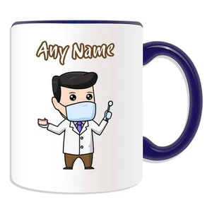 Personalisiertes Geschenk Zahnarzt männlich Becher Geldbox Tasse Arzt NHS Mann Krankenhaus - Bild 1 von 20
