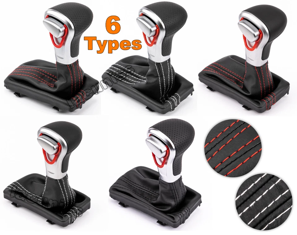 AUTOMATIK SCHALTKNAUF PERFORIERT LEDER SCHALTKNOPF SCHALTHEBEL für AUDI A4 A5 B8 - Bild 1 von 1