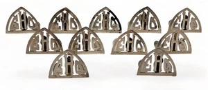 11 ~ VINTAGE Sterling Silver Place Card Holders - Picture 1 of 4