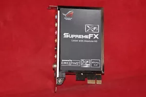 PCIe x1 Sound Card Extension Supreme FX X-Fi for ASUS Rampage Extreme Maximus - Picture 1 of 5