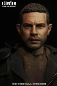 Escultura de cabeza de Tom Hardy Mad Max escala once 1/6 para Hot Toys figura cuerpo - Imagen 1 de 8