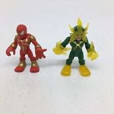 Playskool Marvel Super Hero Adventures ELECTRO & IRON SPIDER figures 2 1/2" Tall