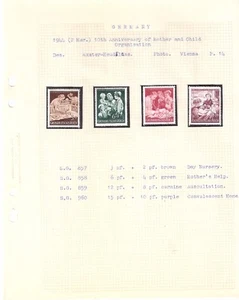 Germany SG857-60 10th Anniversary of Mother & Child Organisation medicine - Picture 1 of 1