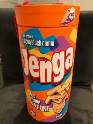 Jenga Wood Block Game ~ Note 1 piece missing Total 53 Pieces  - Image 1 of 4