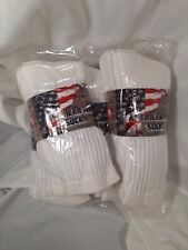 American Made by Sole Pleasers 12-Pack Unisex Everyday Cotton Crew Socks - Size