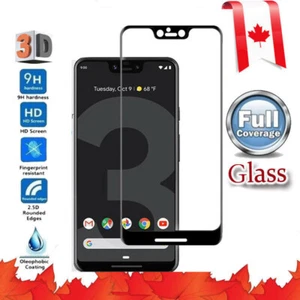 3D Full Coverage Tempered Glass Screen Protector For Google Pixel 2 3 XL 2XL 3XL - Picture 1 of 15