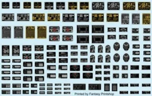 Airscale 1/24 2427 1/24 Metallic Engine/Airframe Dataplates (Decal) - Picture 1 of 1