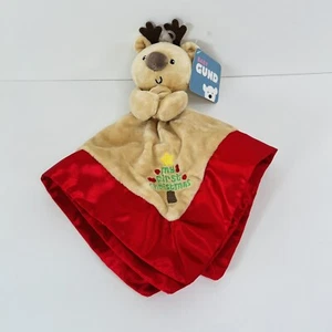 Baby Gund My First Christmas Reindeer Plush Lovey Security Blanket Satin Deer - Picture 1 of 6
