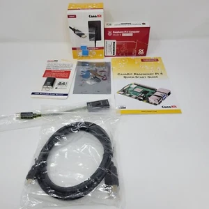 CanaKit Raspberry Pi 4 8GB RAM Starter Kit With USB-C Power Supply HDMI Cable - Picture 1 of 7
