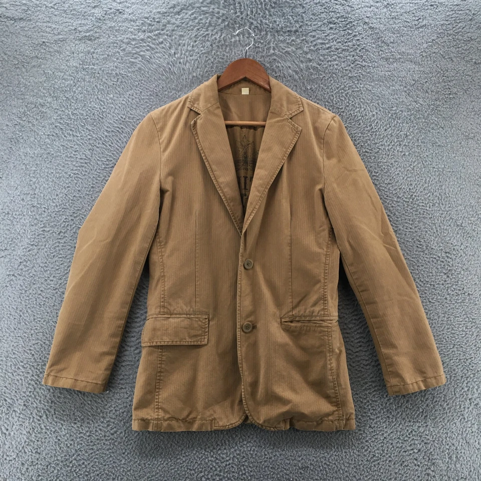 Mossimo Blazer Jacket Womens Small Beige Long Sleeve Button Front Pocket Casual - Image 1 of 4