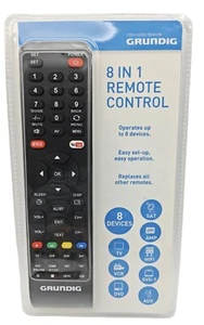 GRUNDIG Telecomando Universale 8 in 1 Smart TV Netflix Youtube TV Video NUOVO - Foto 1 di 12