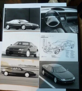 Lot de 6 photos ancienne concept car Citroën Activa 2 coupé 1990 photo numérotée - Picture 1 of 8