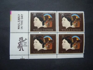 #1487 8c Willa Cather Mr. Zip Block MNH OG VF - Picture 1 of 1