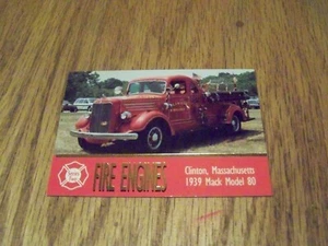 FIRE ENGINES CLINTON, MASSACHUSETTS SERIES TWO TRADING CARD #188 - Picture 1 of 1