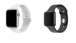 For Apple Watch Series 8 7 6 5 4 3 2 Replacement Silicone Wrist Sport Band Strap - Picture 1 of 11