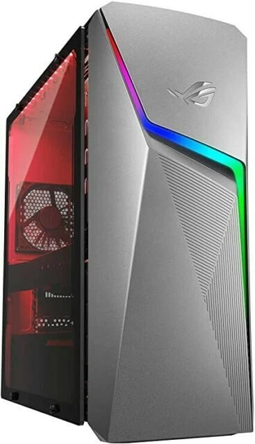 ASUS ROG Strix GL10 (256GB SSD, AMD Ryzen 5-3600X, 3.8GHz, 8GB RAM, NVIDIA GeForce GTX 1660TI) Gaming Desktop PC - Black (G10DK-WH563)