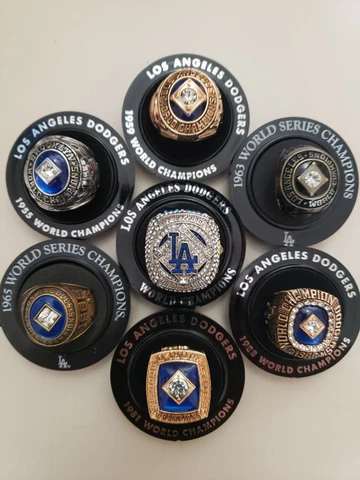 2022 World Series Mystery  Replica Ring SGA 8/23/22 DODGERS COMPLETE SET OF 7! Cover