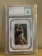 2019 Panini National Treasures Collegiate Silver /49  Drew Brees #27 SSP CSG 9