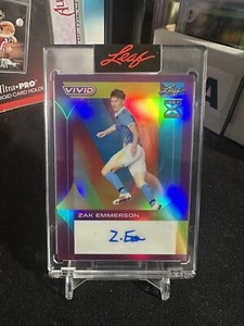 2022 Leaf Vivid Soccer Zak Emmerson Rookie Auto #BA-ZE1. Blackpool FC /2