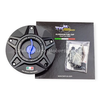 Tapa de combustible de acción de liberación rápida sin llave TWM para Ducati Streetfighter V2 2025 encendido Foto 1 de 4